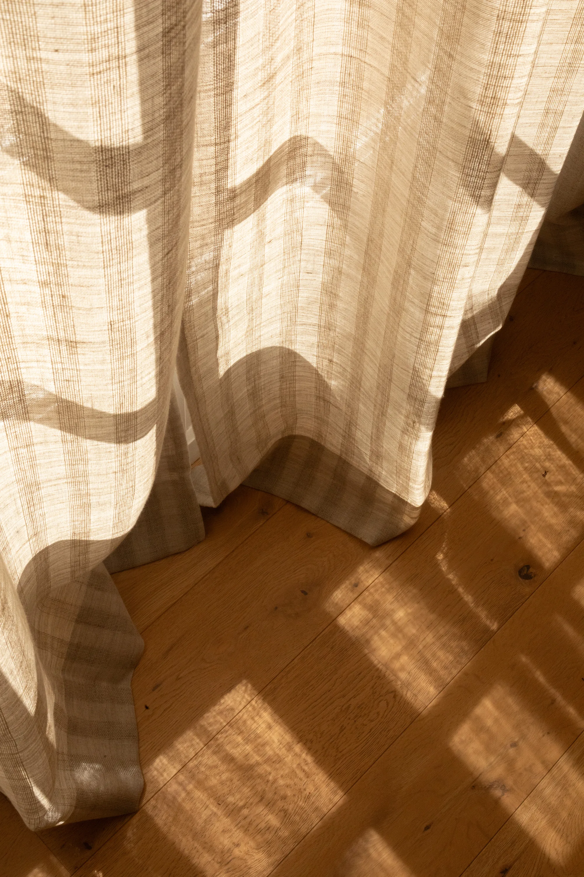 Rideau Rayures Lin — Sur Mesure